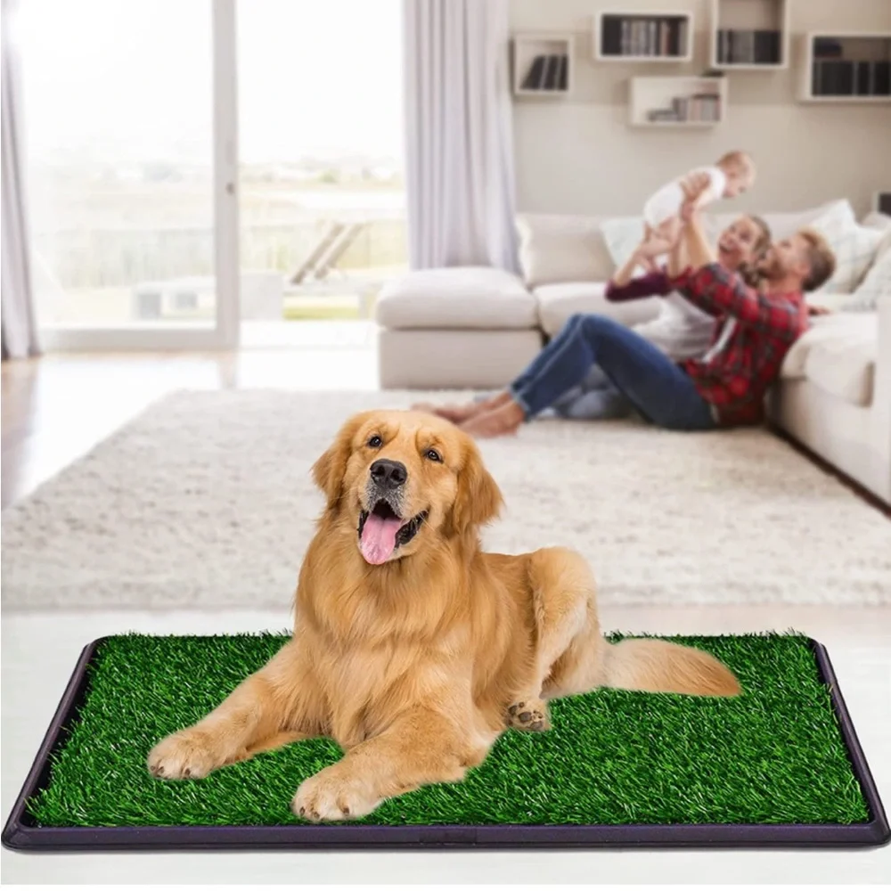 Dog Potty Grass Indoor/Outdoor Artificial Grass Patch 20width x 25” L reusable